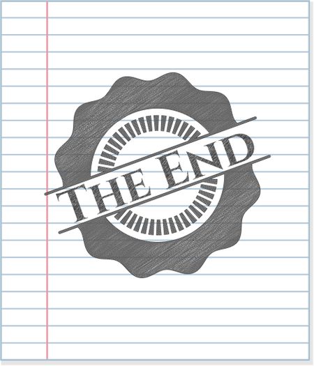 The End pencil draw