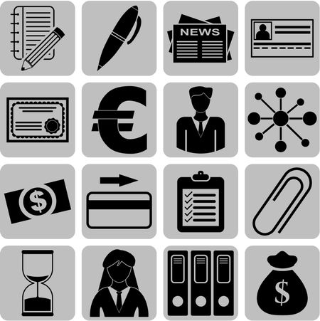 16 icon set. business Icons. Quality Icons.