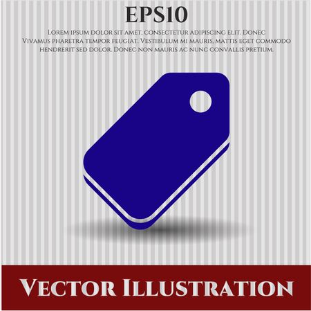 tag icon vector symbol flat eps jpg app web concept website