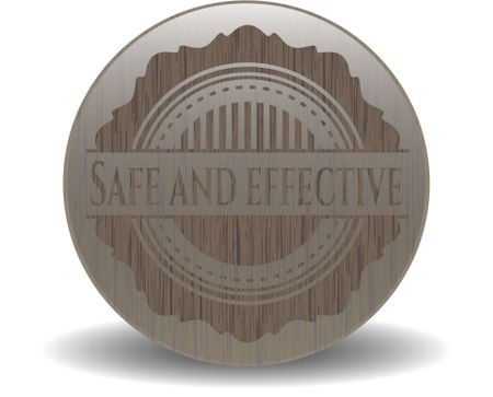 Safe and effective retro style wood emblem