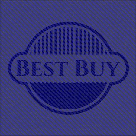 Best Buy emblem with denim high quality background