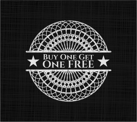 Buy one get One Free with chalkboard texture