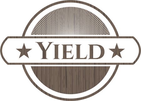 Yield retro wood emblem
