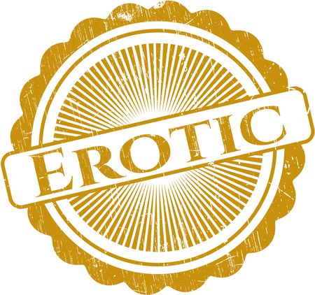 Erotic rubber grunge stamp