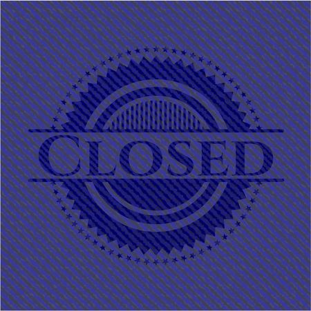 Closed jean background