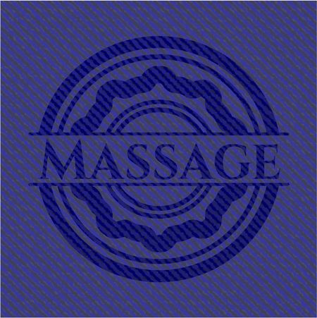 Massage denim background