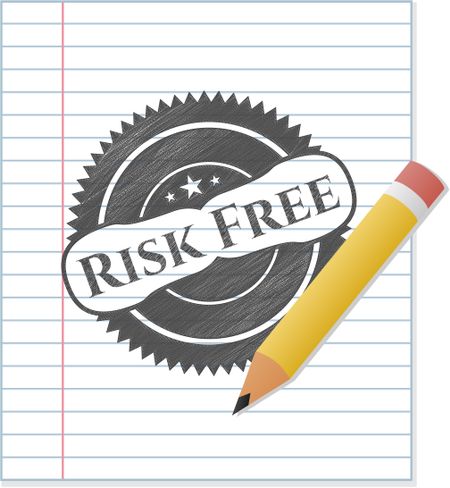 Risk Free emblem with pencil effect