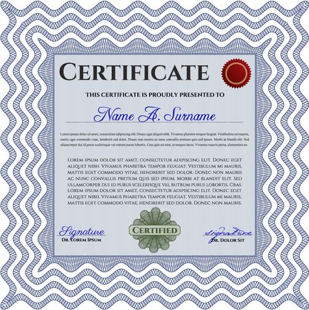 certificate template eps10 jpg of achievement diploma vector illustration design completion