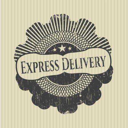 Express Delivery rubber stamp