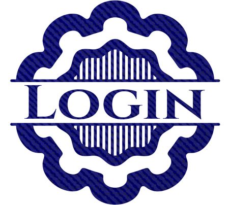 Login with denim texture