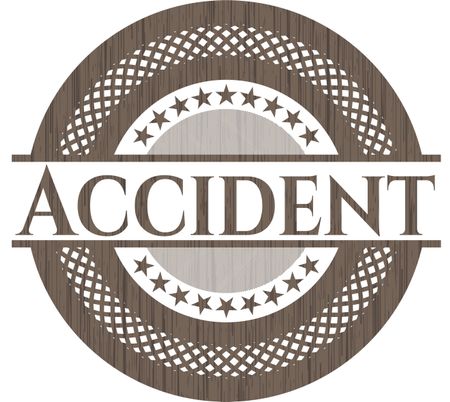 Accident wooden emblem