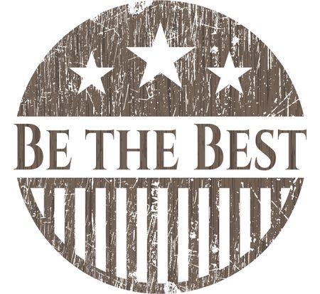 Be the Best wood emblem. Retro