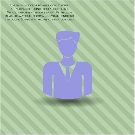 businessman icon vector symbol flat eps jpg app web