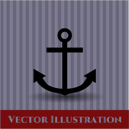anchor icon vector symbol flat eps jpg app web concept website