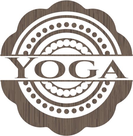 Yoga vintage wood emblem