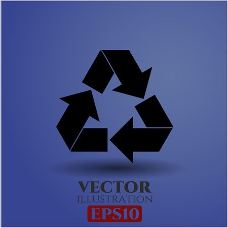 recycle icon vector symbol flat eps jpg app web concept website