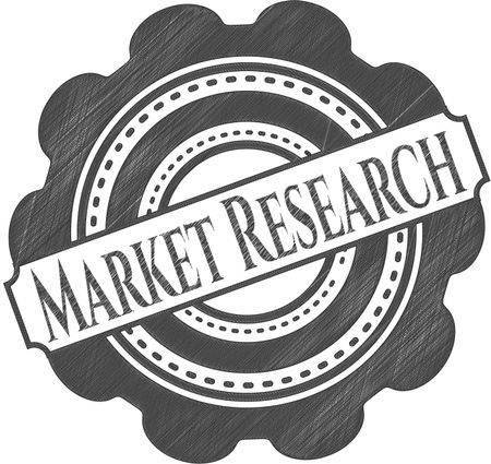 Market Research drawn in pencil