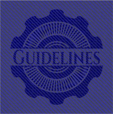 Guidelines with jean texture