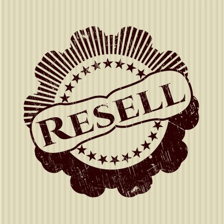 Resell rubber grunge stamp
