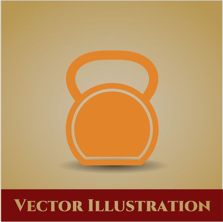 Kettlebell vector icon