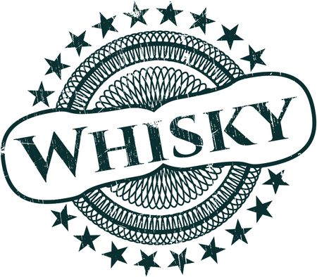 Whisky grunge style stamp