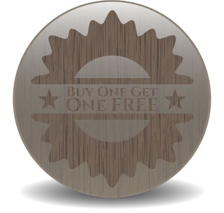 Buy one get One Free wooden emblem. Retro