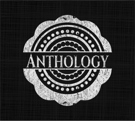 Anthology with chalkboard texture