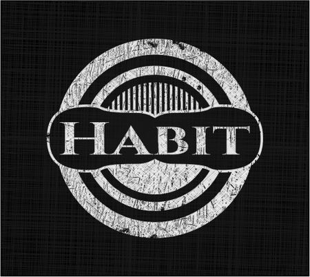 Habit with chalkboard texture