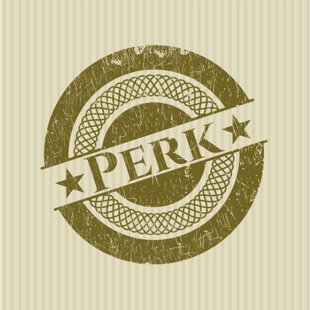 Perk grunge style stamp
