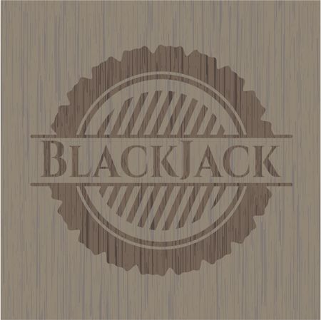 BlackJack wood emblem. Retro
