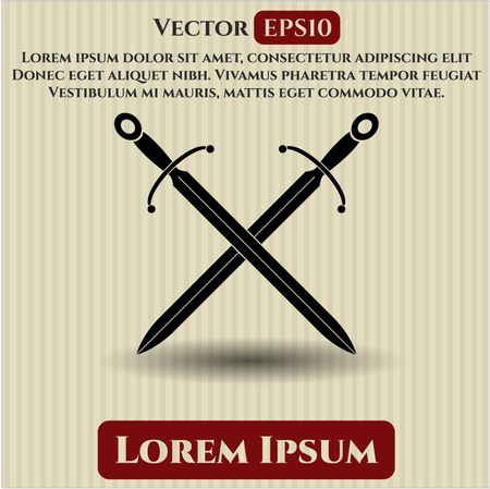 Crossed Swords icon or symbol