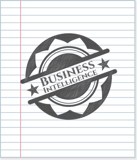 Business Intelligence drawn in pencil