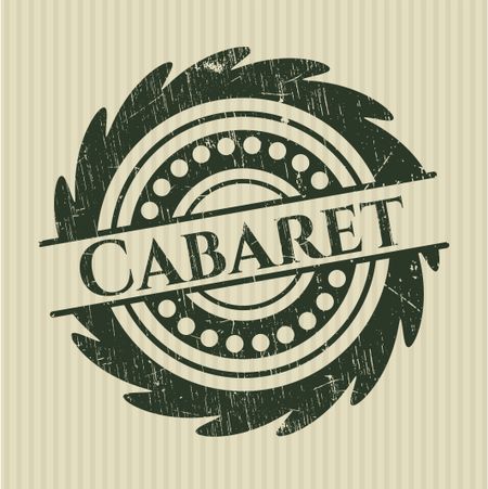 Cabaret rubber seal with grunge texture