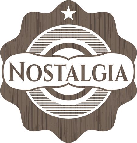 Nostalgia retro wood emblem