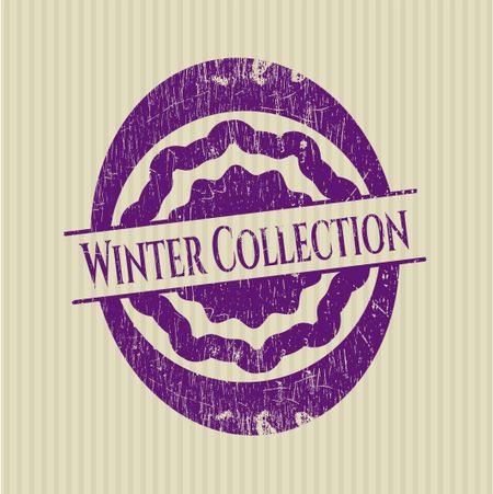 Winter Collection grunge stamp