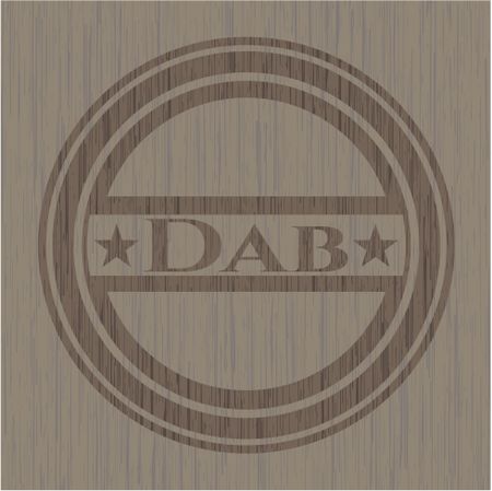 Dab retro wood emblem