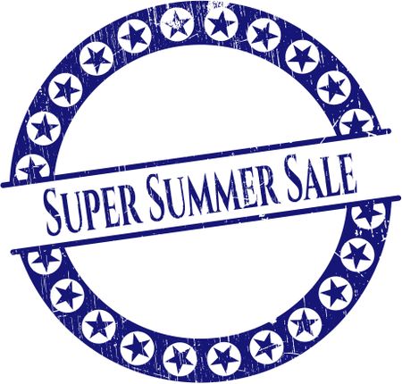 Super Summer Sale grunge stamp