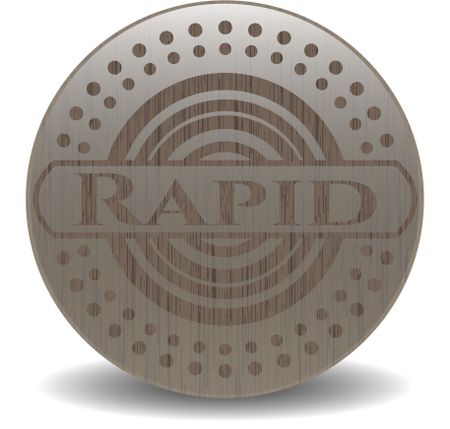 Rapid retro wood emblem