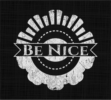 Be Nice with chalkboard texture