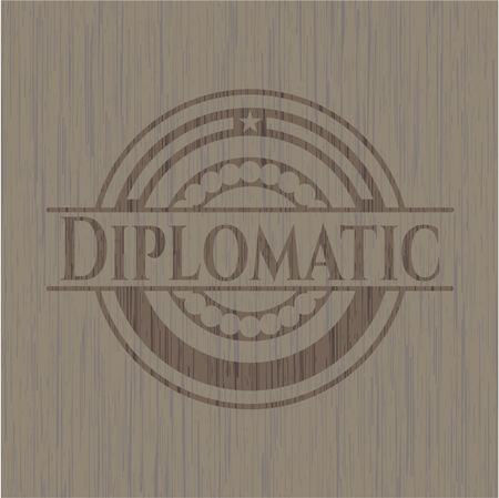 Diplomatic wooden signboards