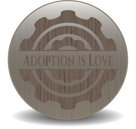 Adoption is Love wooden signboards