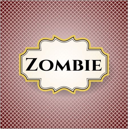 Zombie card, colorful, nice design