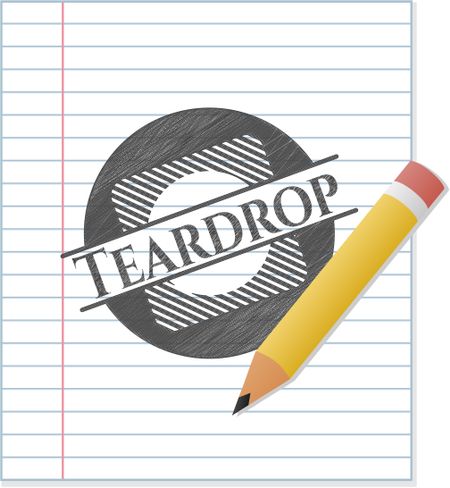 Teardrop pencil emblem