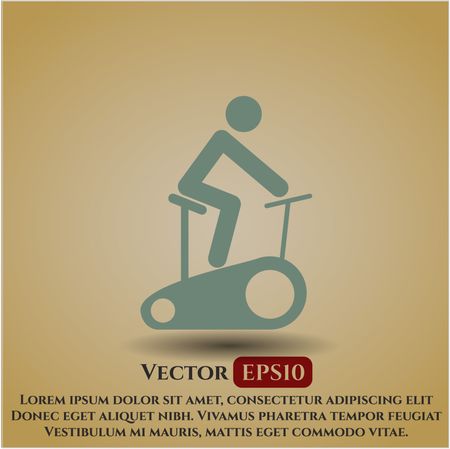 stationary bike icon vector symbol flat eps jpg app