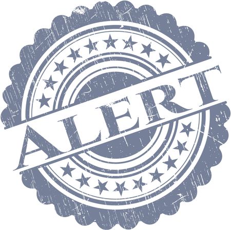 Alert grunge style stamp