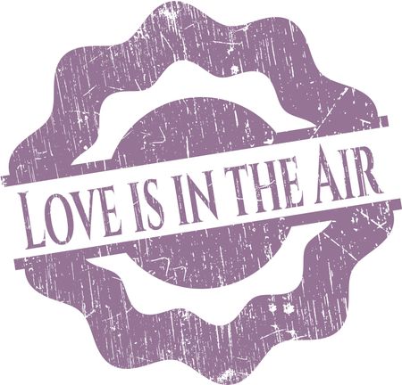 Love is in the Air rubber grunge texture stamp