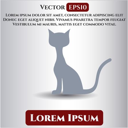 cat icon vector symbol flat eps jpg app web concept website