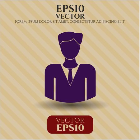 businessman icon vector symbol flat eps jpg app web