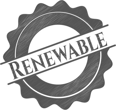 Renewable pencil emblem