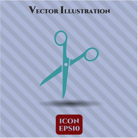 scissors icon vector symbol flat eps jpg app web concept website